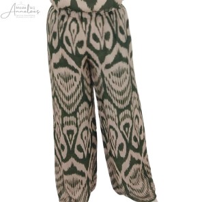 S LeaH Broek groen zand print